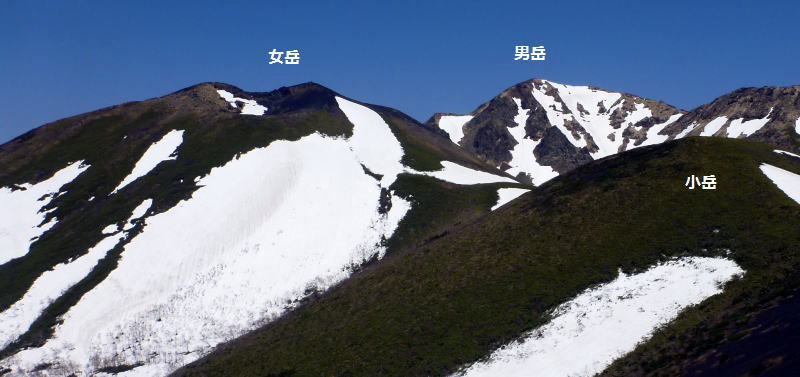 残雪の秋田駒ヶ岳